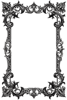 Dragon Border Frame PNG Transparent Background