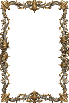Dragon Border Frame PNG Transparent Background