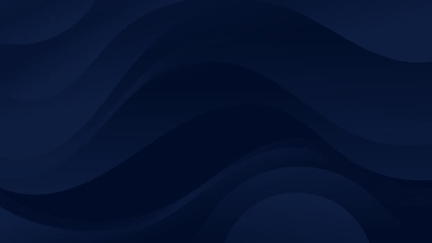 Abstract dark blue Background with Wavy Shapes. flowing and curvy shapes. This asset is suitable for website backgrounds, flyers, posters, and digital art projects. vector