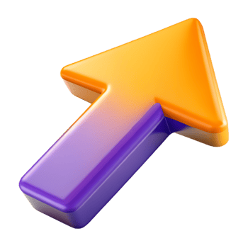 AI generated 3D Business Arrow png