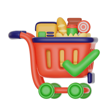 checkout 3d icon illustration png
