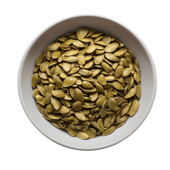 AI generated Pumpkin seeds cooked on a stove isolated png