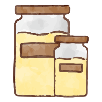 cartoon doodle jam jar illustration png
