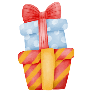 colorful christmas gift boxes watercolor style paintings png