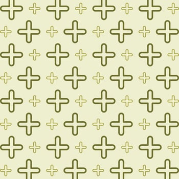 Plus Button green theme trendy repeating pattern design vector illustration background