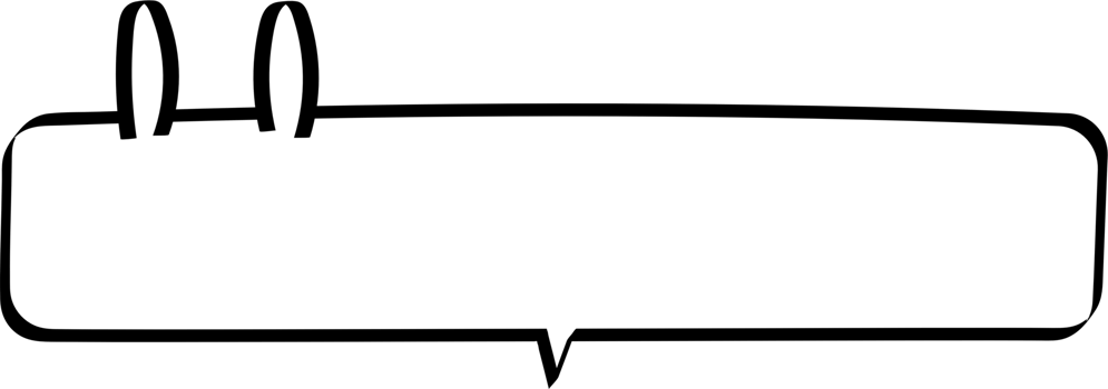Animal pet bunny rabbit Black and white color speech bubble balloon, icon sticker memo keyword planner text box banner, flat png transparent element design