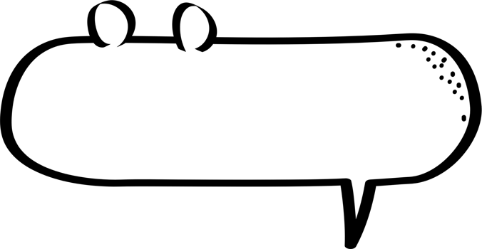 Animal pet bear Black and white color speech bubble balloon, icon sticker memo keyword planner text box banner, flat png transparent element design