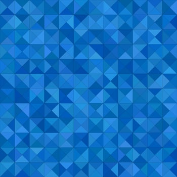 Blue color triangle mosaic vector background design