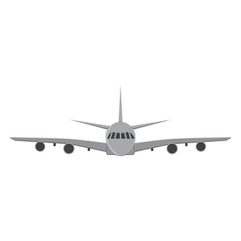 Airplane in the sky isolated illustration vector