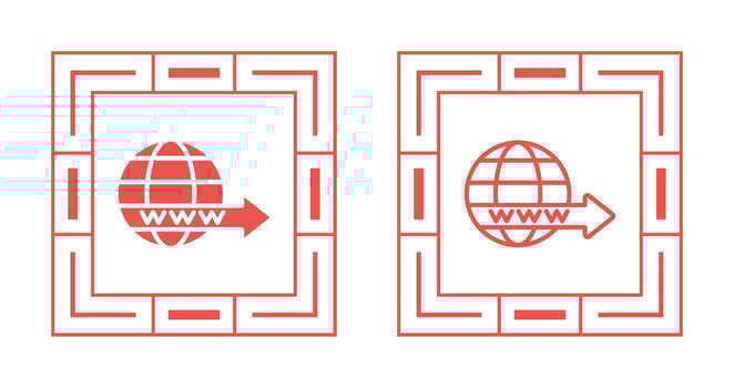Domain Forwarding Vector Icon