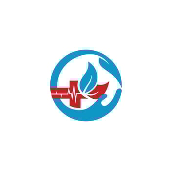 medical hart logo for your company vector