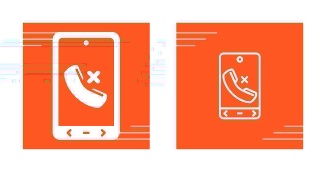 Missed Call Vector Icon
