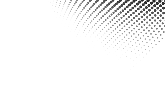 Black abstract dotted halftone on transparent background png