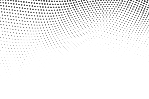 Black abstract dotted halftone on transparent background png