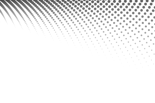 Black abstract dotted halftone on transparent background png