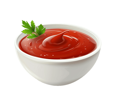 AI generated Ketchup sauce png file
