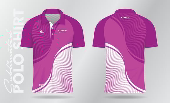 pink pattern and background for sublimation polo sport jersey template design vector