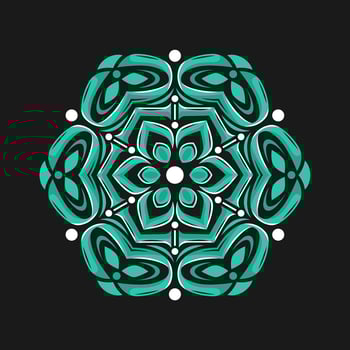 Mandala pattern art background free vector