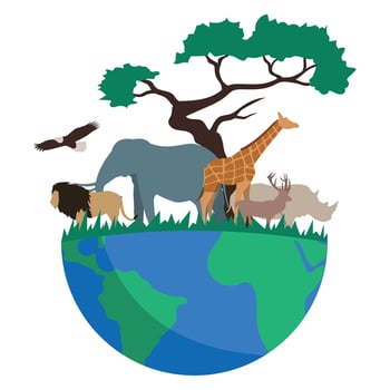 World Wildlife Day Illustration vector