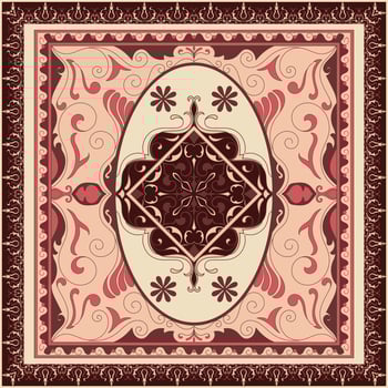 Persian carpet design. style turkish vector