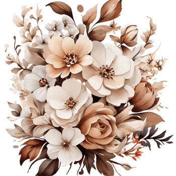 AI generated Floral flower design, Digital oilpainted floral pattern, Glitter flower design, Embossed flower pattern, Glossy flower painting, Decorative flower design png