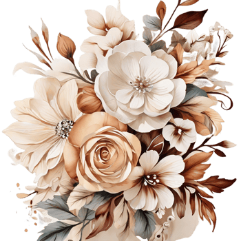 AI generated Floral flower design, Digital oilpainted floral pattern, Glitter flower design, Embossed flower pattern, Glossy flower painting, Decorative flower design png