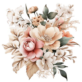 AI generated Floral flower design, Digital oilpainted floral pattern, Glitter flower design, Embossed flower pattern, Glossy flower painting, Decorative flower design png