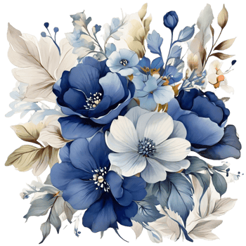 AI generated Floral flower design, Digital oilpainted floral pattern, Glitter flower design, Embossed flower pattern, Glossy flower painting, Decorative flower design png