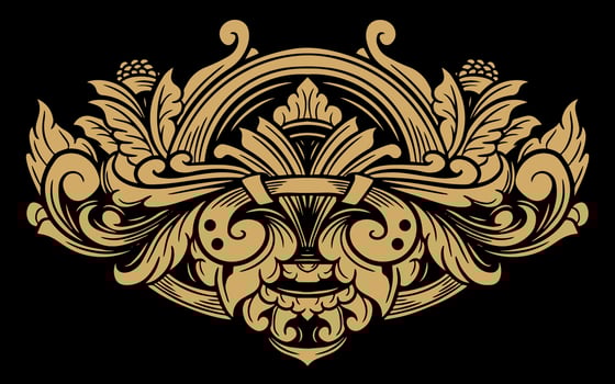 Vector classic vintage ornament frame