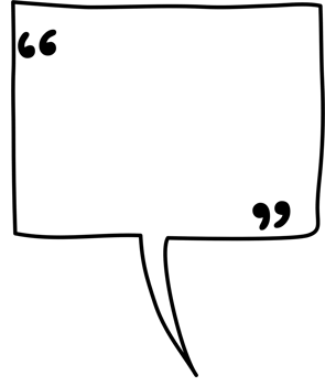 Black and white speech bubble balloon with quotation marks, icon sticker memo keyword planner text box banner, flat png transparent element design