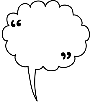 Black and white speech bubble balloon with quotation marks, icon sticker memo keyword planner text box banner, flat png transparent element design