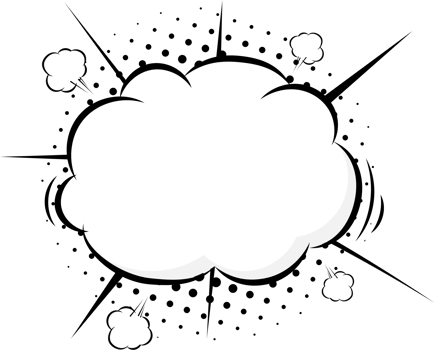 Pop art Black and white color speech bubble balloon, icon sticker memo keyword planner text box banner, flat png transparent element design