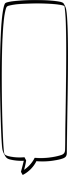 Black and white color speech bubble balloon, icon sticker memo keyword planner text box banner, flat png transparent element design