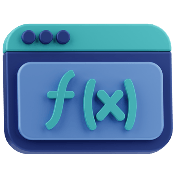 Function Programing Language 3D Illustration png