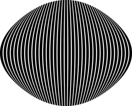 3d Abstract wavy Black stripes circle shape. Geometrical Lines shapes, optical illusion abstract vector background