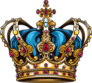 AI generated crown illustration isolated on transparent background. png