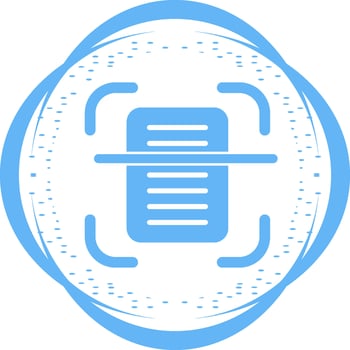 Document Scanning Vector Icon