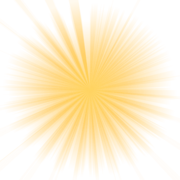 Transparent Sun ray background. Radial beam sunrise or sunset light retro design illustration. Light sunburst glowing background. png
