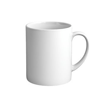 AI generated White Mug isolated on a transparent background. png