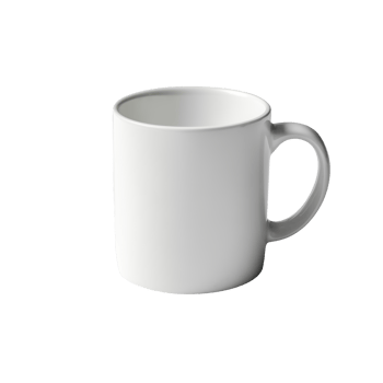 AI generated White Mug isolated on a transparent background. png