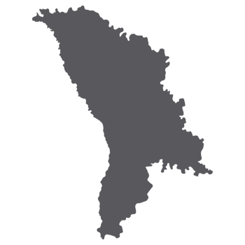 Moldova map. Map of Moldova in grey color png