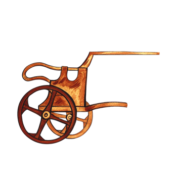 The silhouette of an ancient Greek chariot. Greek painting. Hand-drawn watercolor. Isolate. Horse-drawn chariot. For banners, prints and textiles. For packaging, labels. png