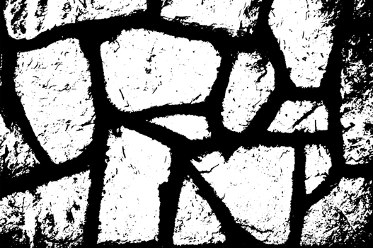 Rustic cracked texture with many cracks and scratches. Abstract background. PNG graphic illustration with transparent background.