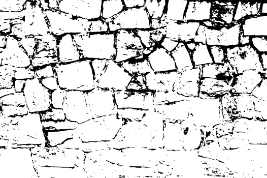 Rustic cracked texture with many cracks and scratches. Abstract background. PNG graphic illustration with transparent background.