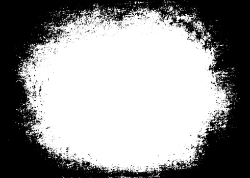 Grunge border texture background. Abstract frame overlay. PNG graphic illustration with transparent background.