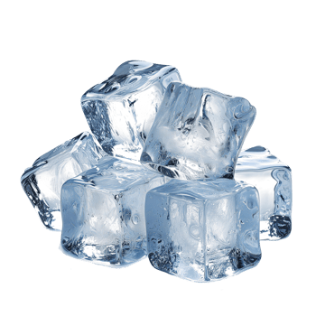 AI generated Ice cubes isolated on transparent background png