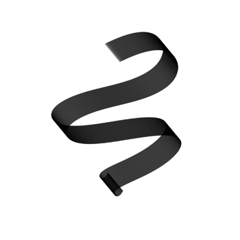 Black Ribbon Shape png