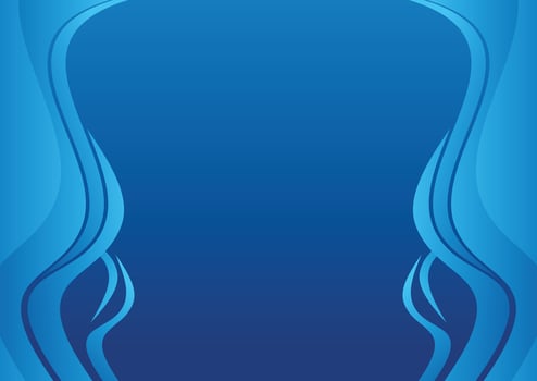 fluid wave blue background design vector