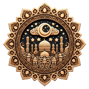 AI generated islamic symbol and logo representing the festive spirit of islamic event and celebration png