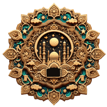 AI generated islamic symbol and logo representing the festive spirit of islamic event and celebration png